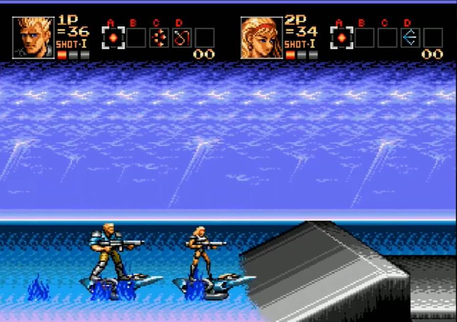 Contra - The Hard Corps - геймплей игры Sega Mega Drive\Genesis